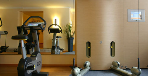 Fitnessraum direkt im Hotel
