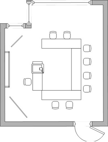 Grundriss Tagesraum Gauß